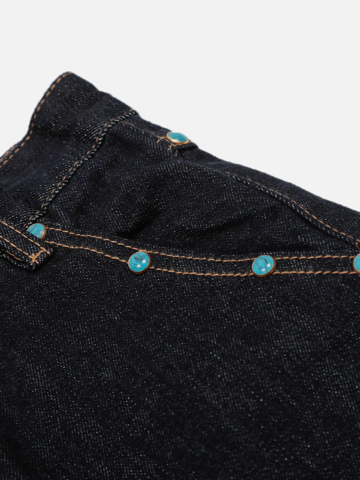 Aelfric Eden Baggy Barrel Rivet Raw Jeans sold by Aelfric Eden product image thumbnail 4