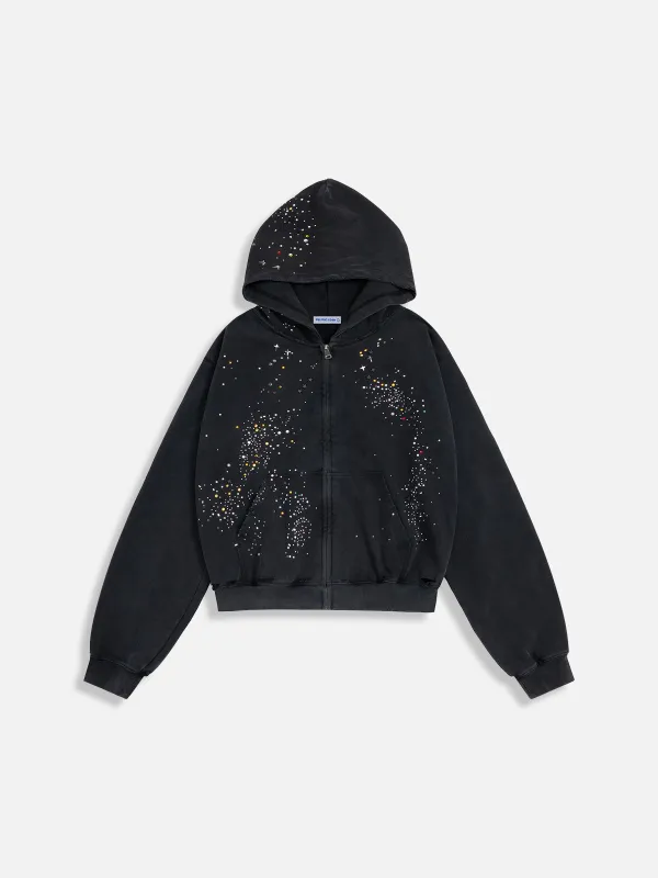Aelfric Eden Rhinestone Zip Up Hoodie sold by Aelfric Eden
