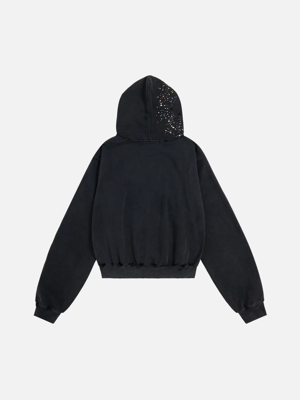 Aelfric Eden Rhinestone Boxy Zip Up V302 Hoodie sold by Aelfric Eden product image thumbnail 2