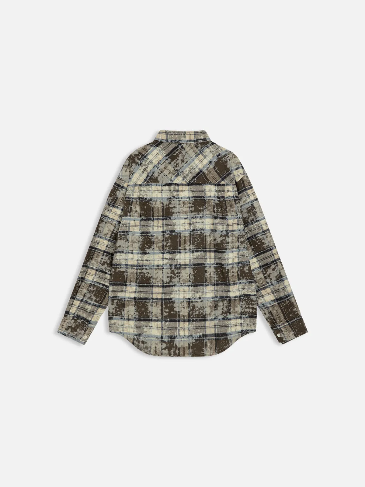 Aelfric Eden Asymmetry Plaid Shirt sold by Aelfric Eden product image thumbnail 3
