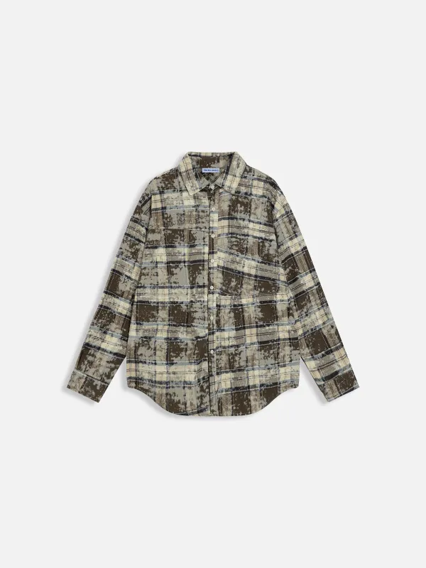 Aelfric Eden Plaid Washed Long Sleeve Shirt sold by Aelfric Eden