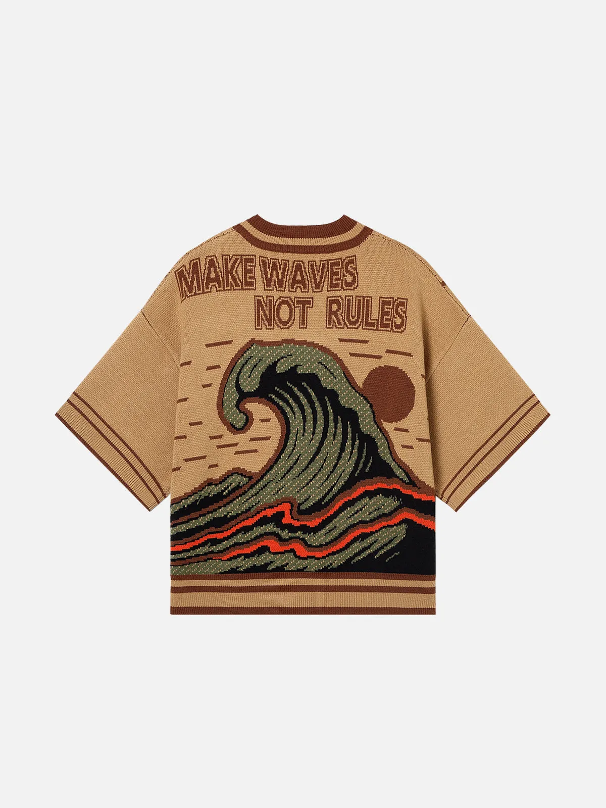 Aelfric Eden 77 V-Neck Boxy Knit Tee sold by Aelfric Eden product image thumbnail 2