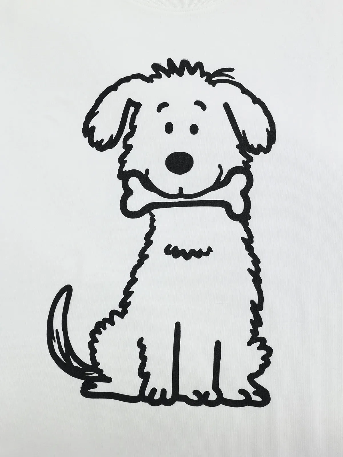 Aelfric Eden Cartoon Dog Graphic Tee sold by Aelfric Eden product image thumbnail 4