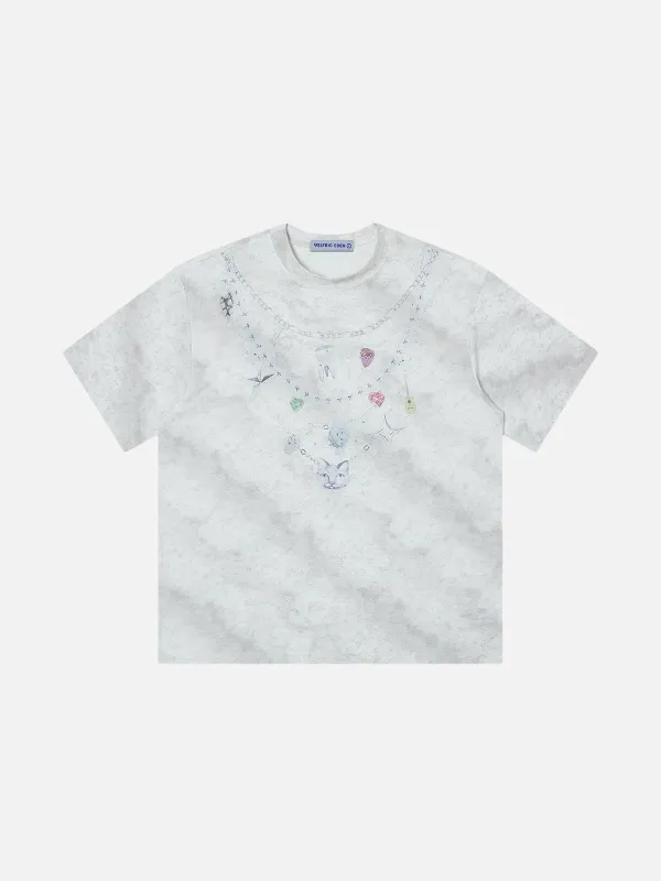 Aelfric Eden Texture Graphic Print Tee made by Aelfric Eden