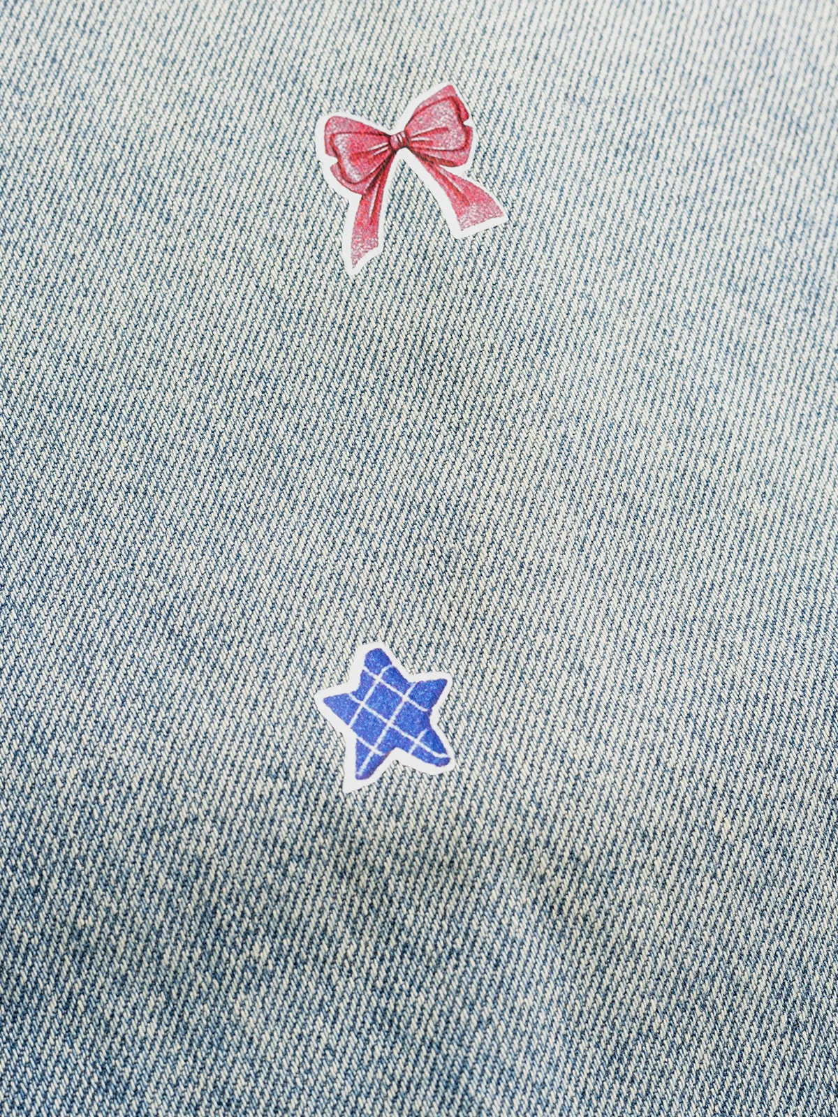 Aelfric Eden Sticker Print Super Baggy Barrel Jeans sold by Aelfric Eden product image thumbnail 5