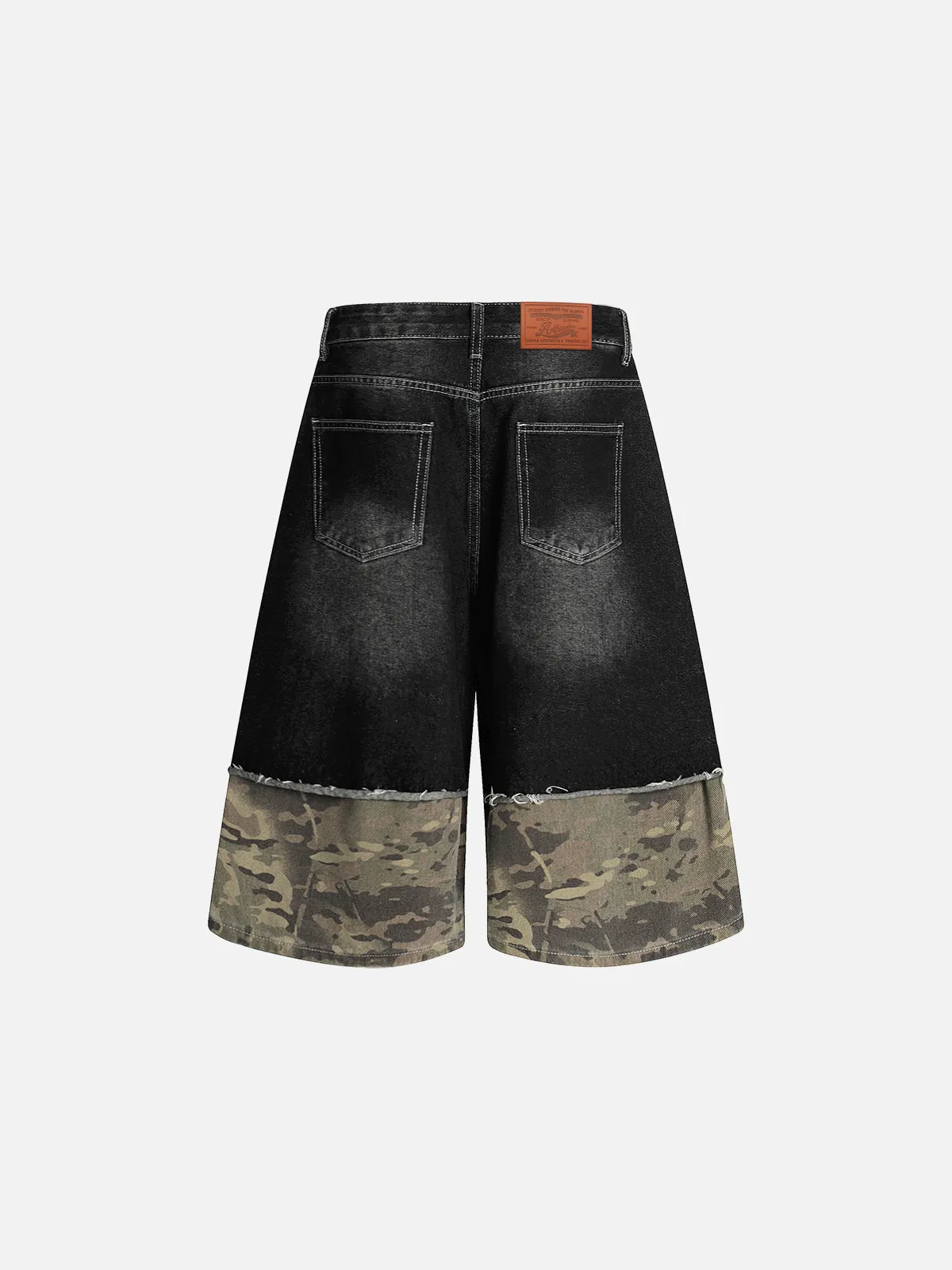 Aelfric Eden Camo Patchwork Longline Jorts sold by Aelfric Eden product image thumbnail 3