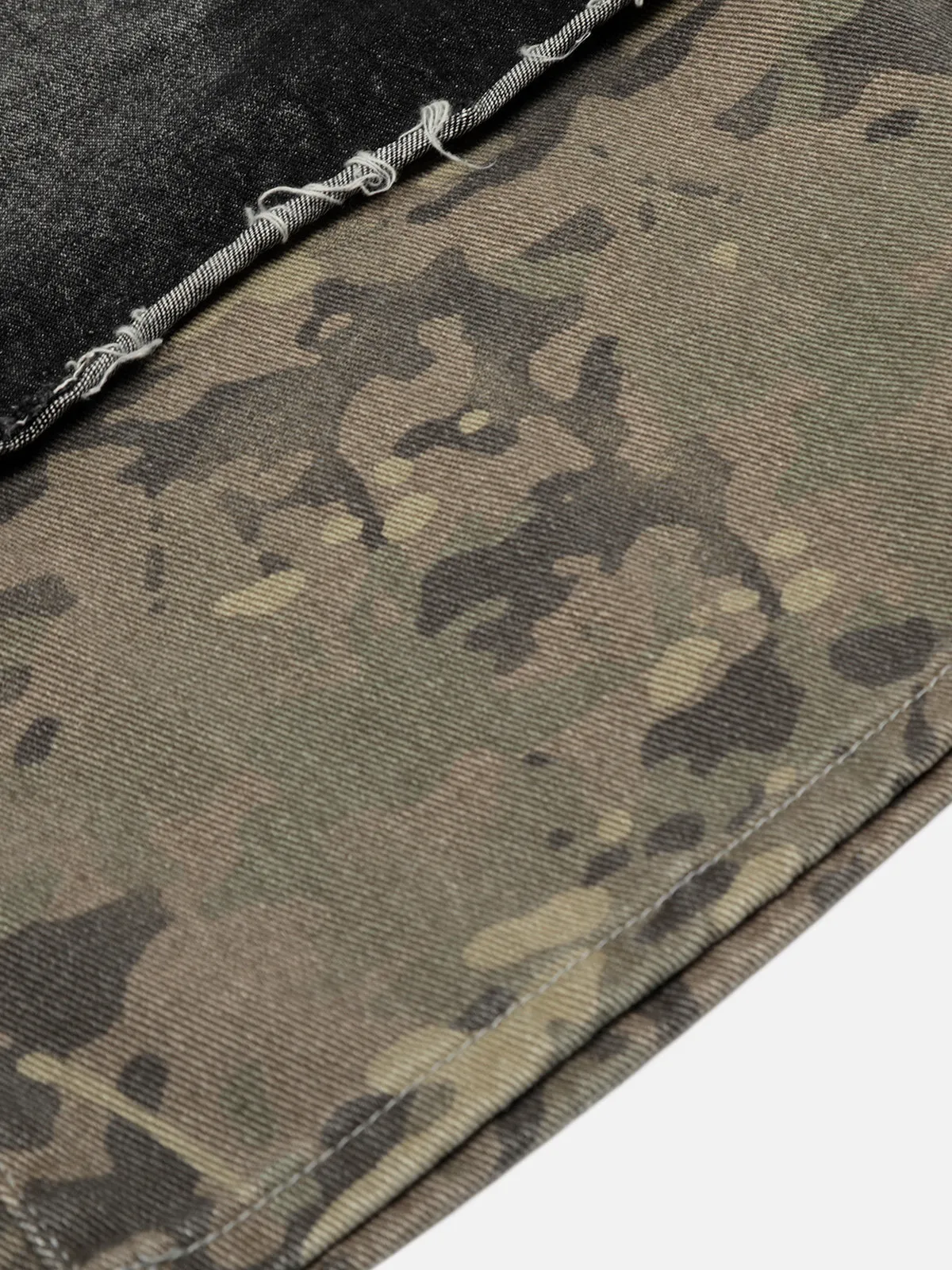 Aelfric Eden Camo Patchwork Longline Jorts sold by Aelfric Eden product image thumbnail 4