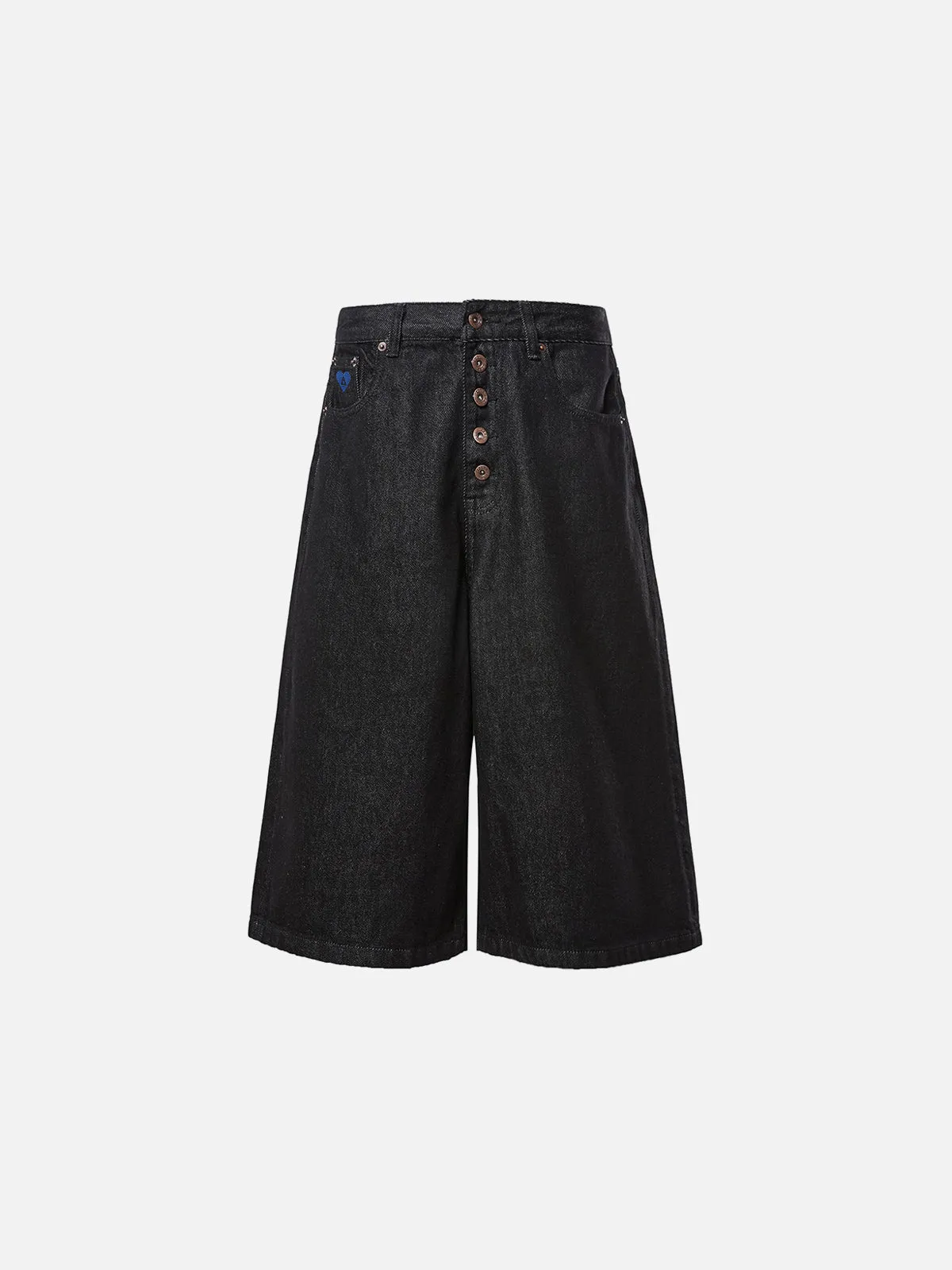 Aelfric Eden Buttons Raw Longline Jorts sold by Aelfric Eden