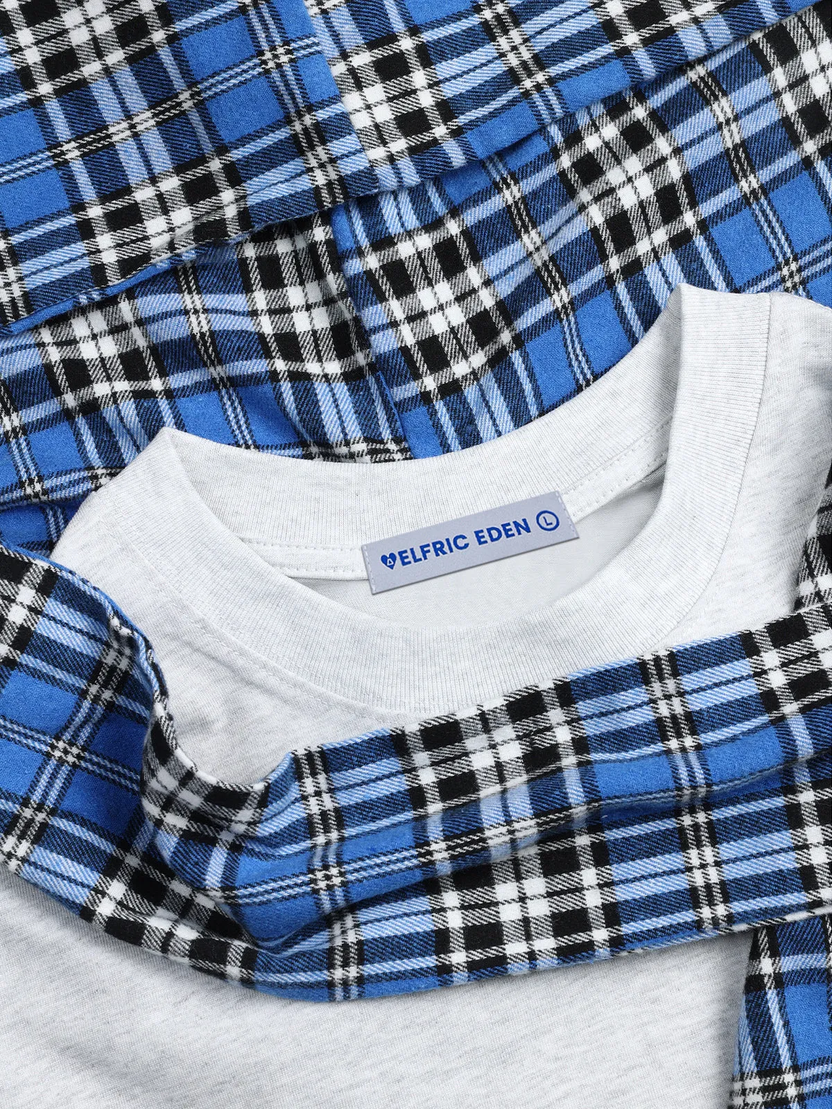 Aelfric Eden Plaid Detachable Hooded Tee sold by Aelfric Eden product image thumbnail 4