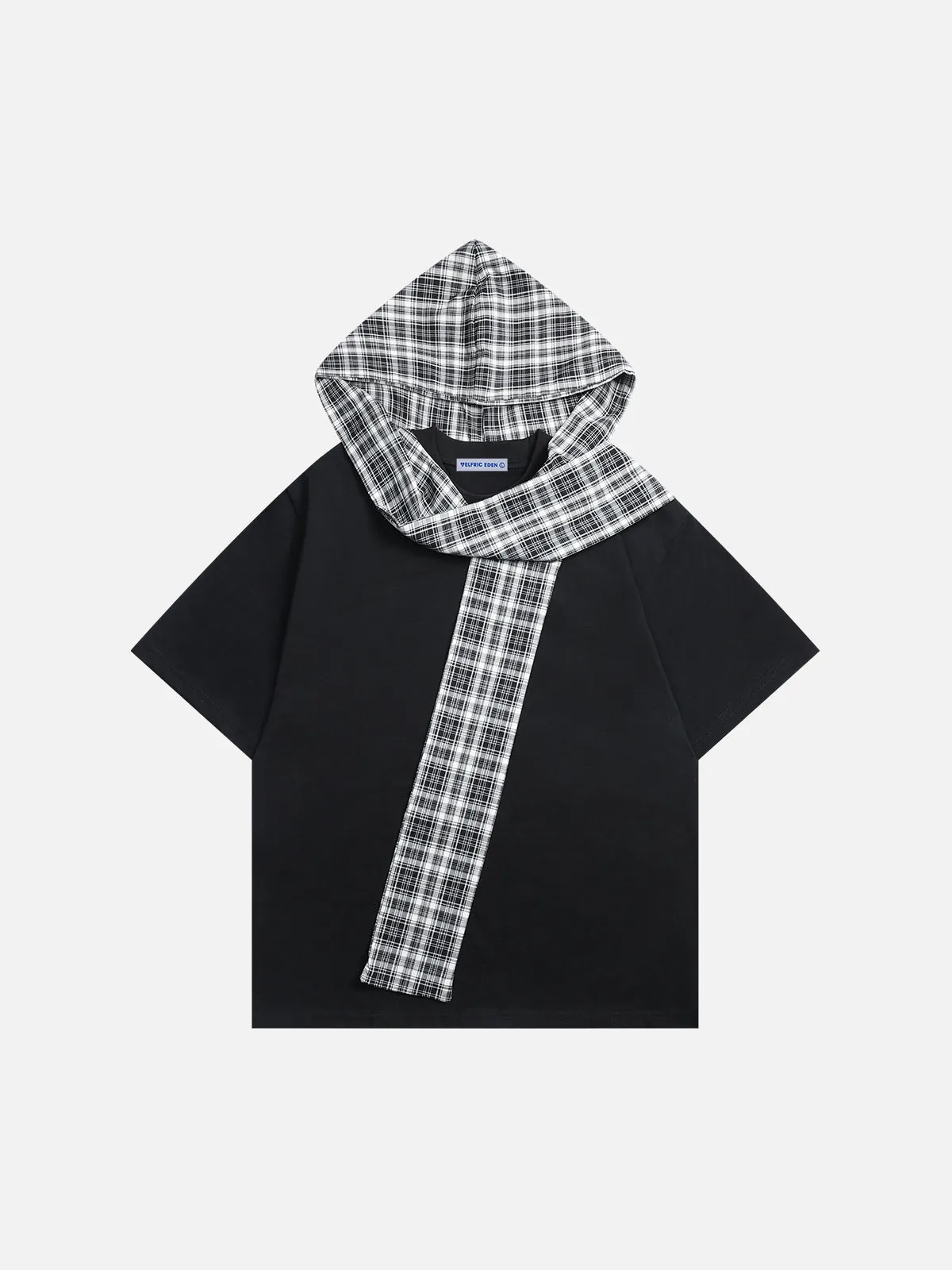 Aelfric Eden Plaid Detachable Hooded Tee sold by Aelfric Eden product image thumbnail 2