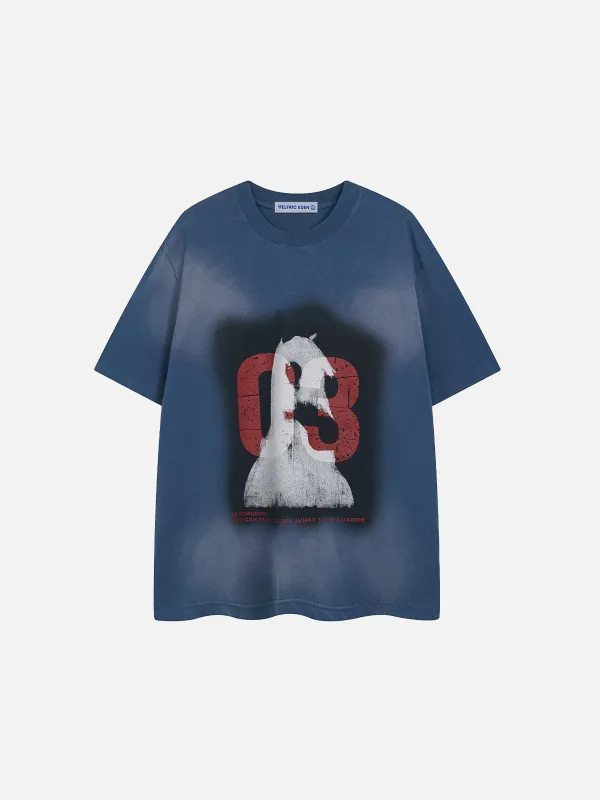 Aelfric Eden Blurring Number Print Tee sold by Aelfric Eden