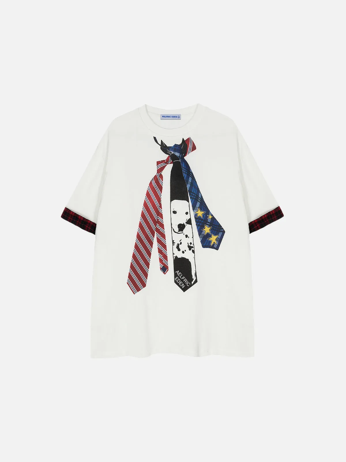 Aelfric Eden Puppy Necktie Print Tee sold by Aelfric Eden