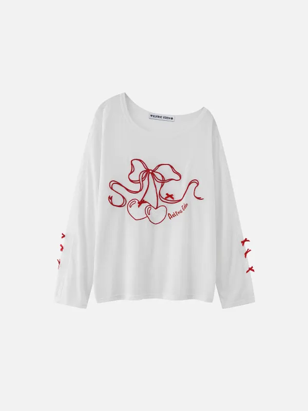 Aelfric Eden Lace Cherry Long Sleeve Tee made by Aelfric Eden