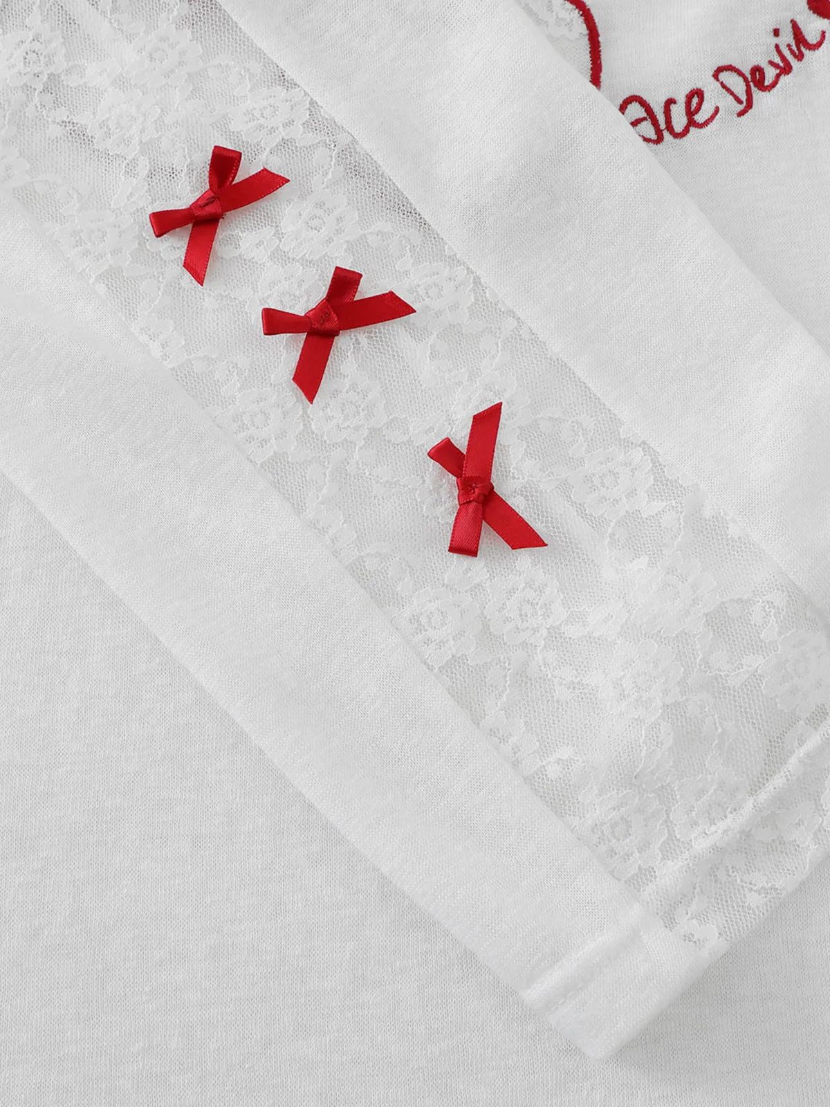 Aelfric Eden Lace Cherry Long Sleeve Tee sold by Aelfric Eden product image thumbnail 4