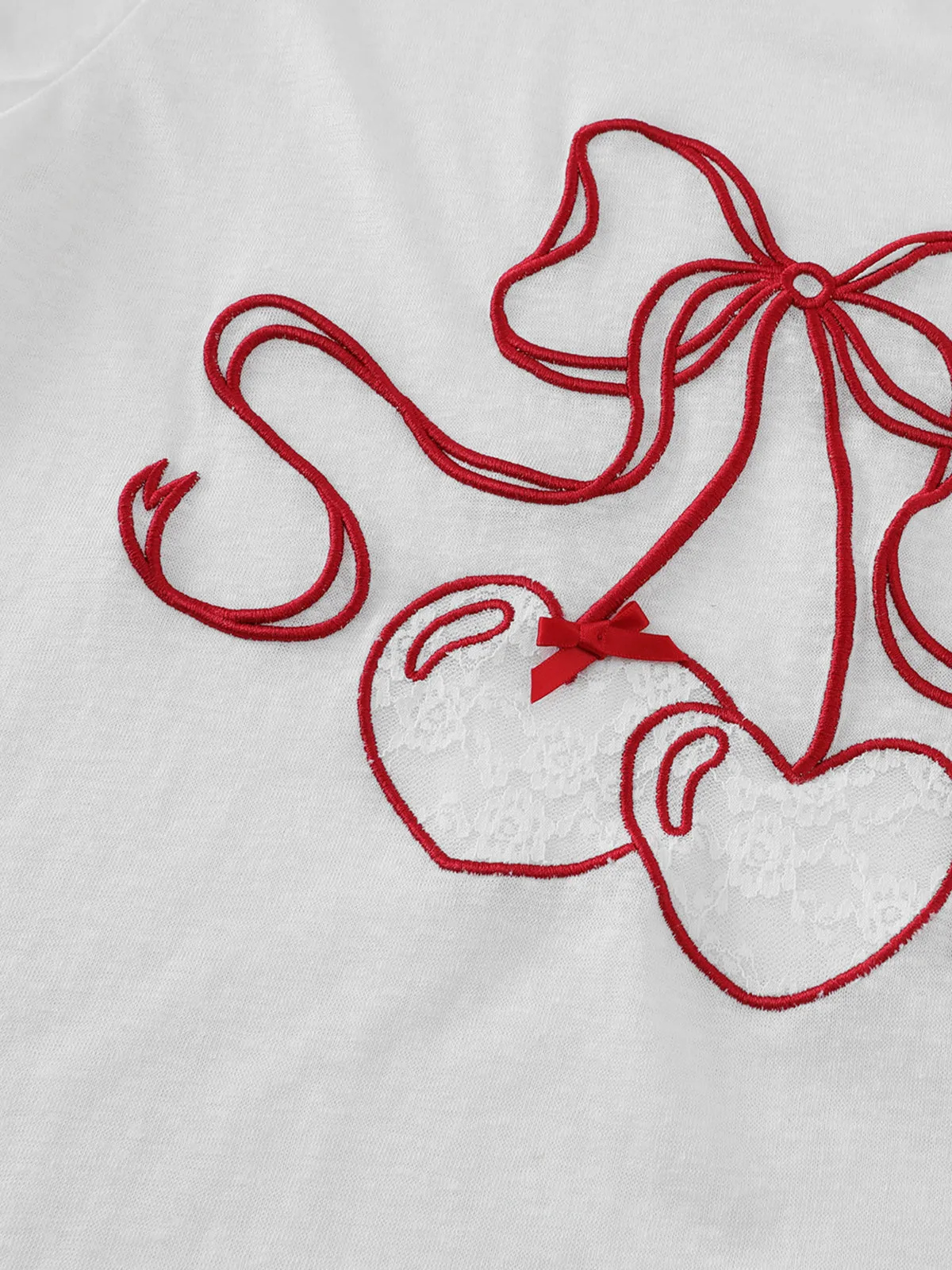 Aelfric Eden Lace Cherry Long Sleeve Tee sold by Aelfric Eden product image thumbnail 3