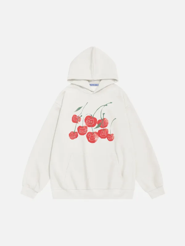 Aelfric Eden Cherry Print Pullover Hoodie sold by Aelfric Eden