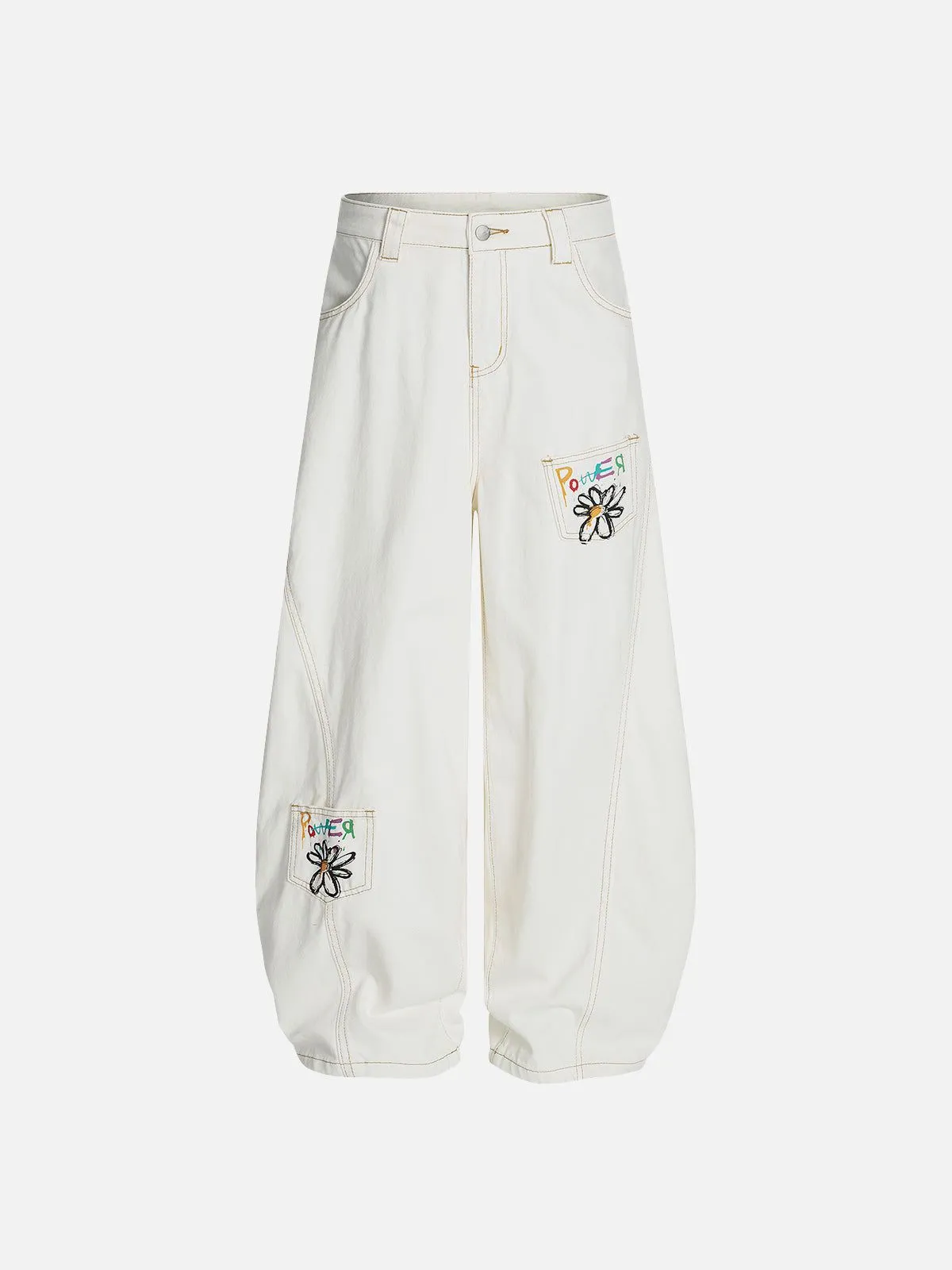 Aelfric Eden Floral Graffiti Baggy Pants sold by Aelfric Eden