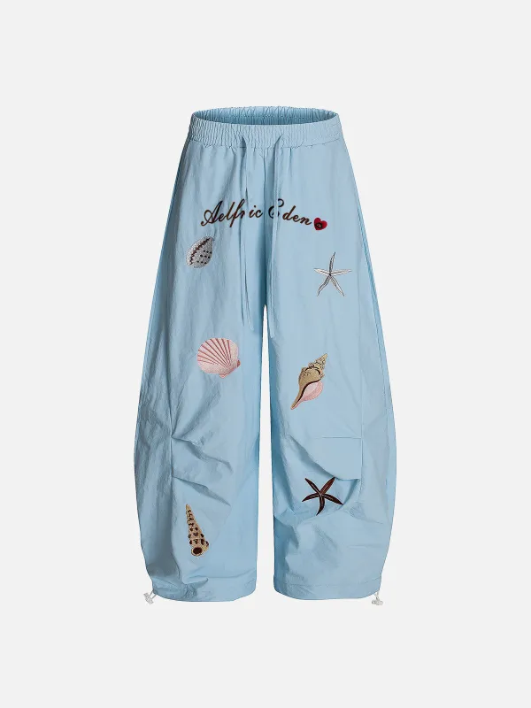 Aelfric Eden Embroidery Baggy Barrel Pants sold by Aelfric Eden