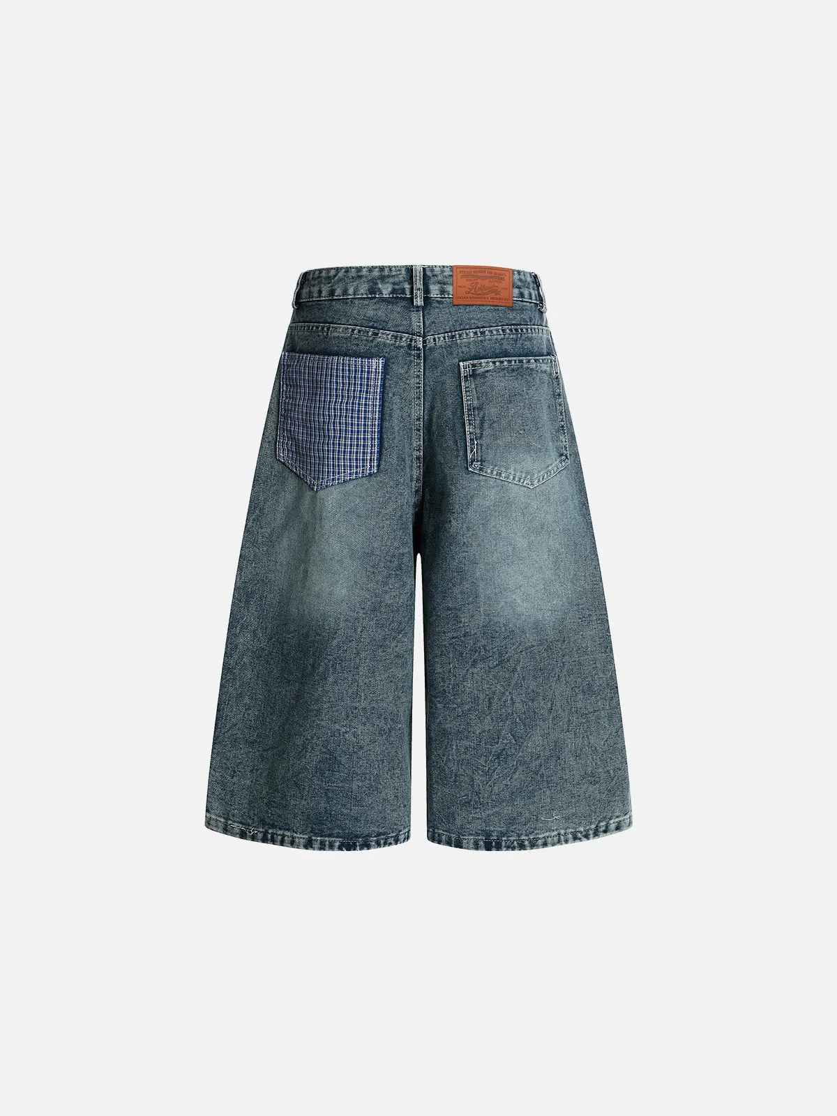 Aelfric Eden Plaid Pocket Washed Longline Jorts sold by Aelfric Eden product image thumbnail 2