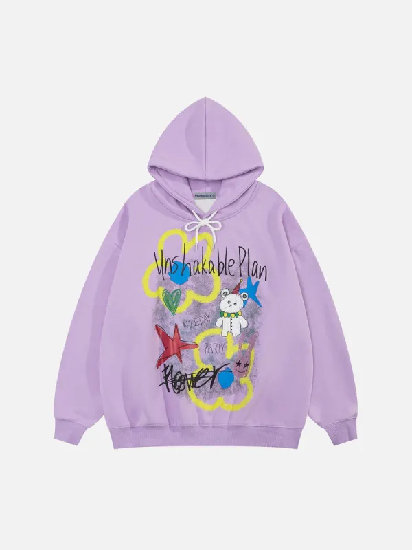 Aelfric Eden Cartoon Hand Painted Hoodie sold by Aelfric Eden