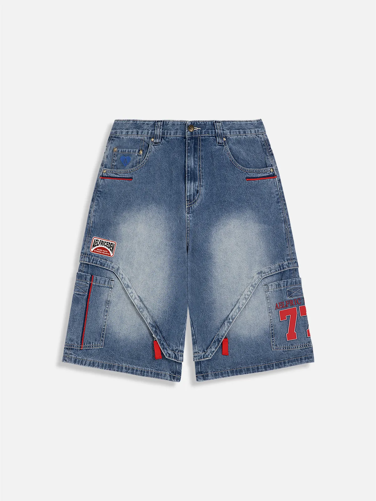 Aelfric Eden Deconstructive Patchwork Washed Jorts sold by Aelfric Eden