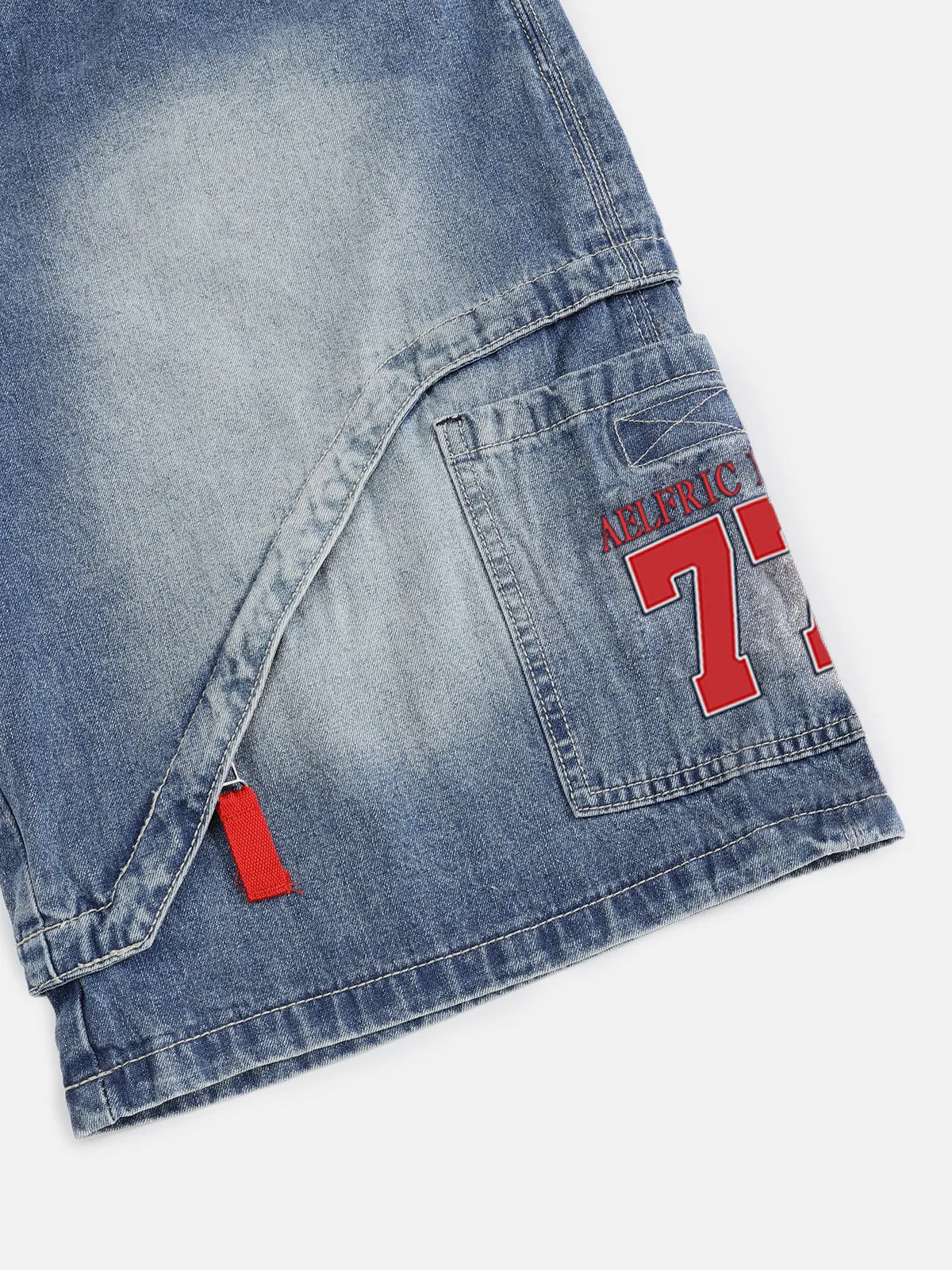 Aelfric Eden Deconstructive Patchwork Washed Jorts sold by Aelfric Eden product image thumbnail 4