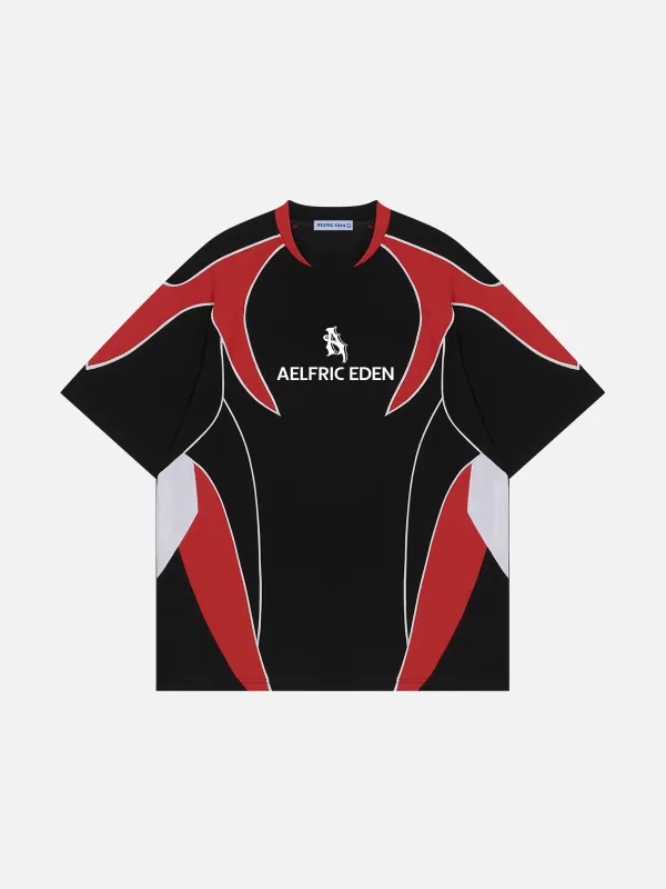 Aelfric Eden Irregular Patchwork Racing Tee sold by Aelfric Eden