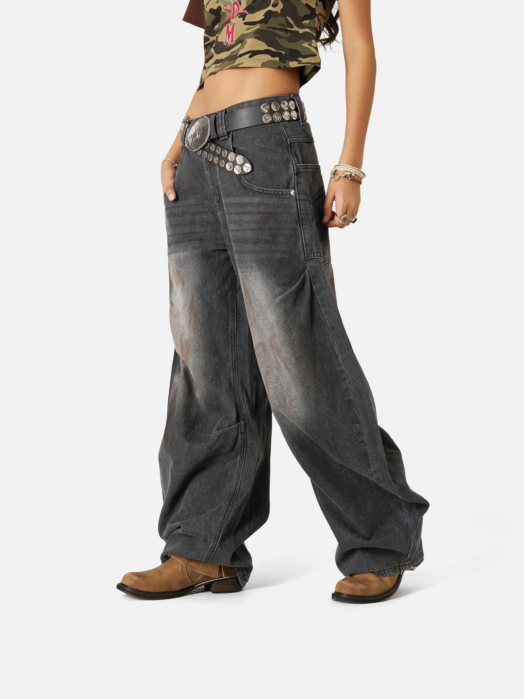 Aelfric Eden Vintage Super Baggy Barrel Jeans sold by Aelfric Eden product image thumbnail 5