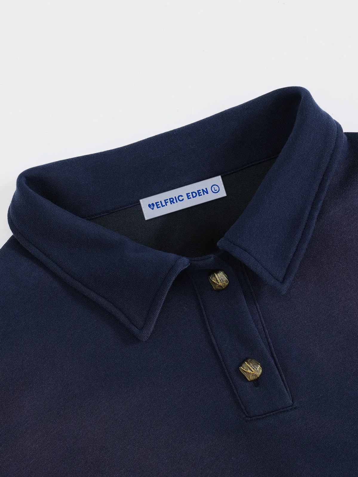 Aelfric Eden Rivets Pocket Polo Sweatshirt sold by Aelfric Eden product image thumbnail 3