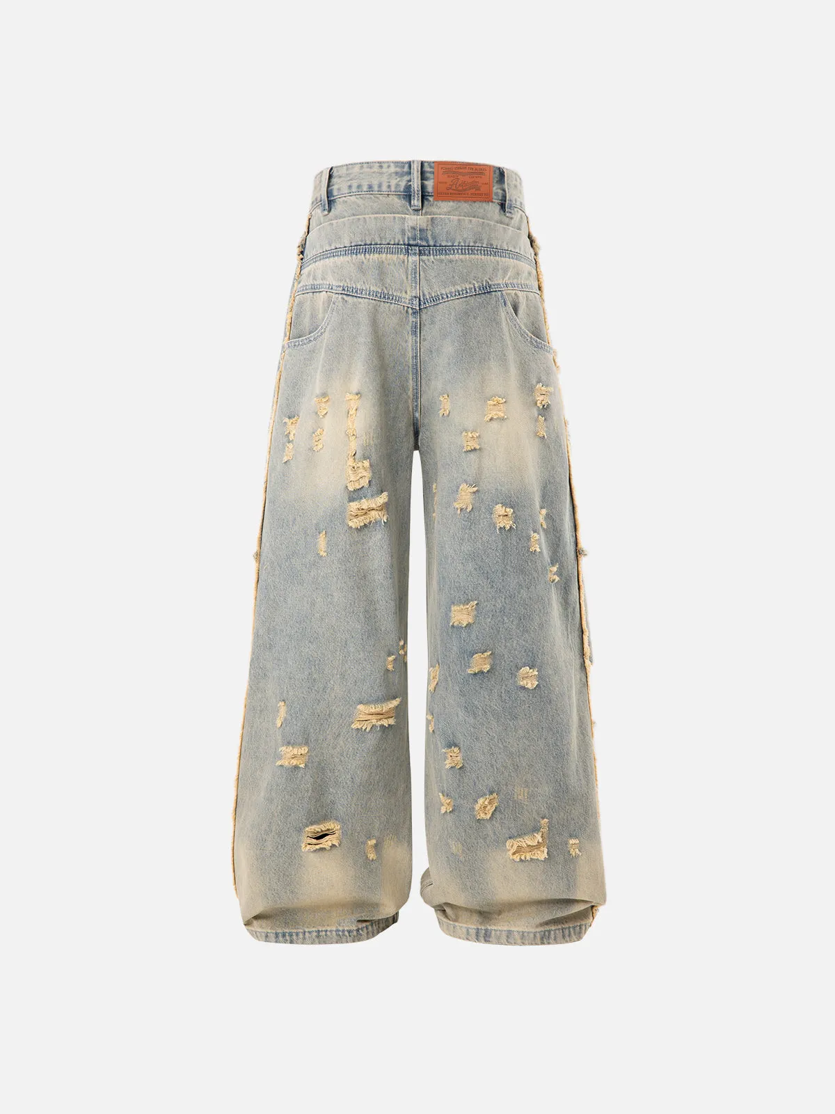 Aelfric Eden Ripped Layered Baggy Jeans sold by Aelfric Eden product image thumbnail 2