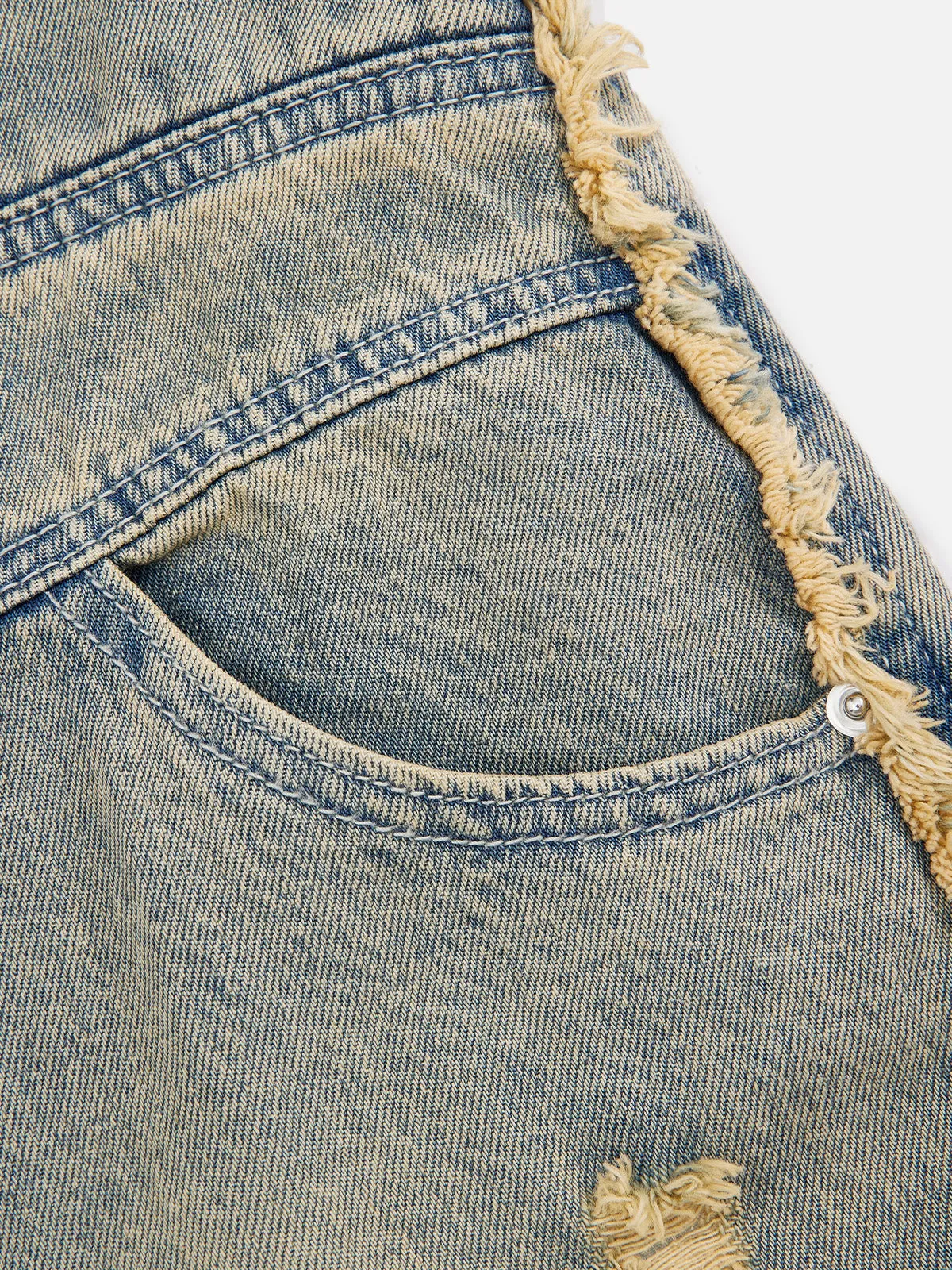 Aelfric Eden Ripped Layered Baggy Jeans sold by Aelfric Eden product image thumbnail 4