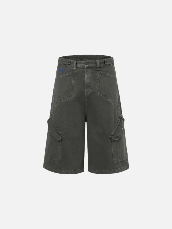 Aelfric Eden Multi Pocket Washed Longline Jorts sold by Aelfric Eden