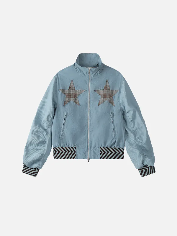Aelfric Eden Plaid Star Boxy Jacket sold by Aelfric Eden