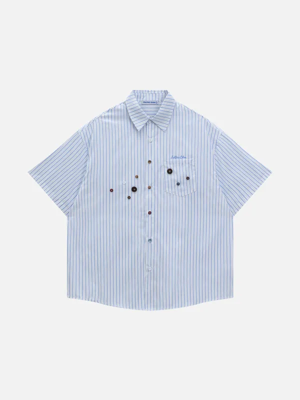 Aelfric Eden Colorful Button Short Sleeve Shirt sold by Aelfric Eden