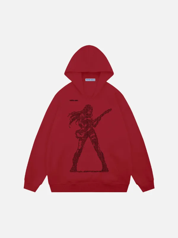 Aelfric Eden Pixel Print Pullover Hoodie sold by Aelfric Eden