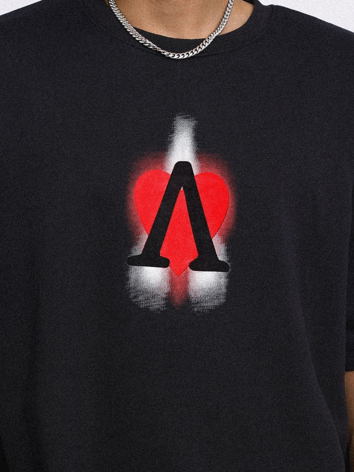 Aelfric Eden Love & Peace Blurring Design Tee sold by Aelfric Eden product image thumbnail 3