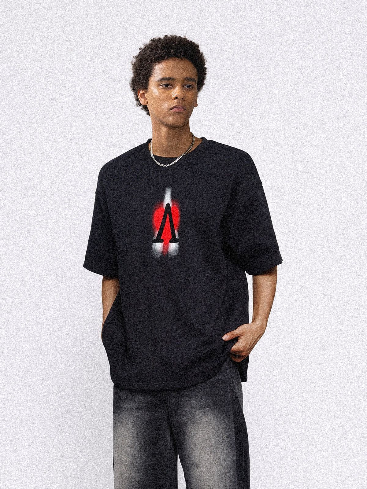 Aelfric Eden Love & Peace Blurring Design Tee sold by Aelfric Eden