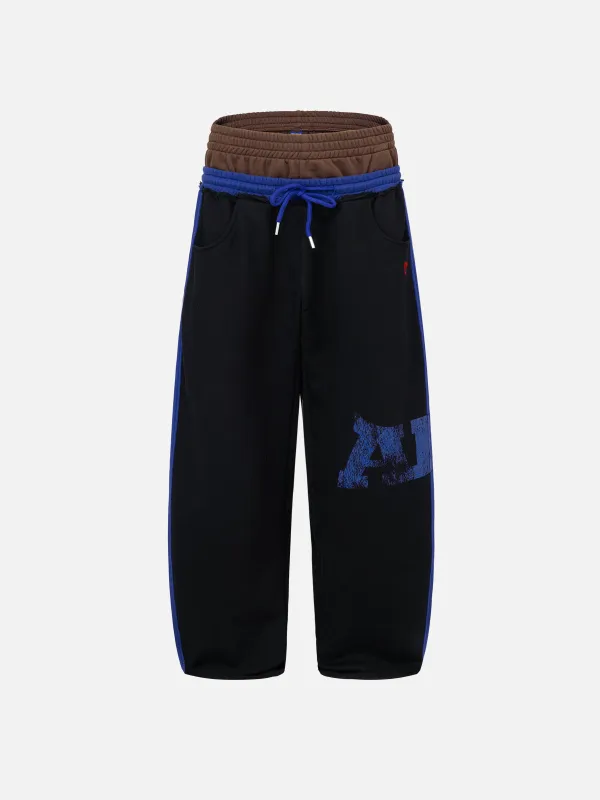 Aelfric Eden Color Blocking Double Waist Sweatpants sold by Aelfric Eden