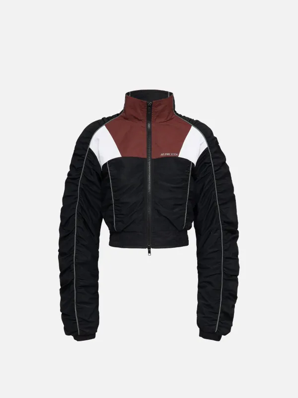 Aelfric Eden Patchwork Wrinkle Cropped Jacket sold by Aelfric Eden