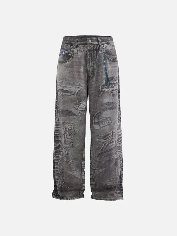 Aelfric Eden Tassel Distressed Jeans sold by Aelfric Eden