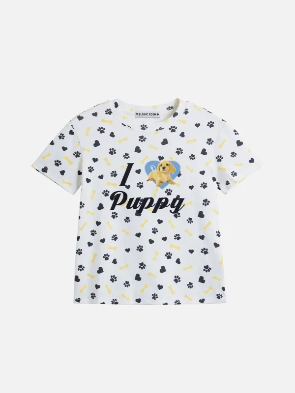 Aelfric Eden Puppy Graphic Tee made by Aelfric Eden