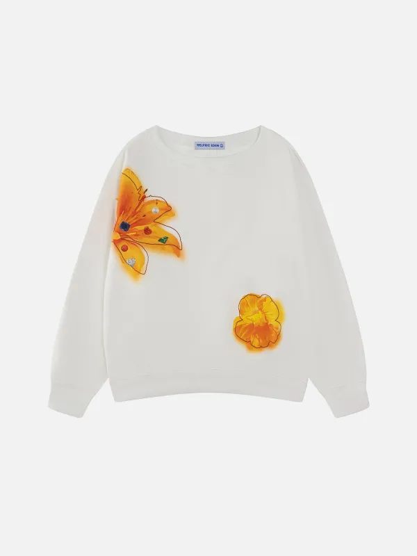 Aelfric Eden Flower Print Sweatshirt sold by Aelfric Eden