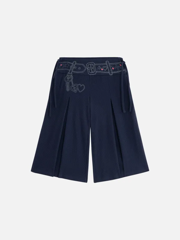 Aelfric Eden Belt Embroidery Shorts sold by Aelfric Eden