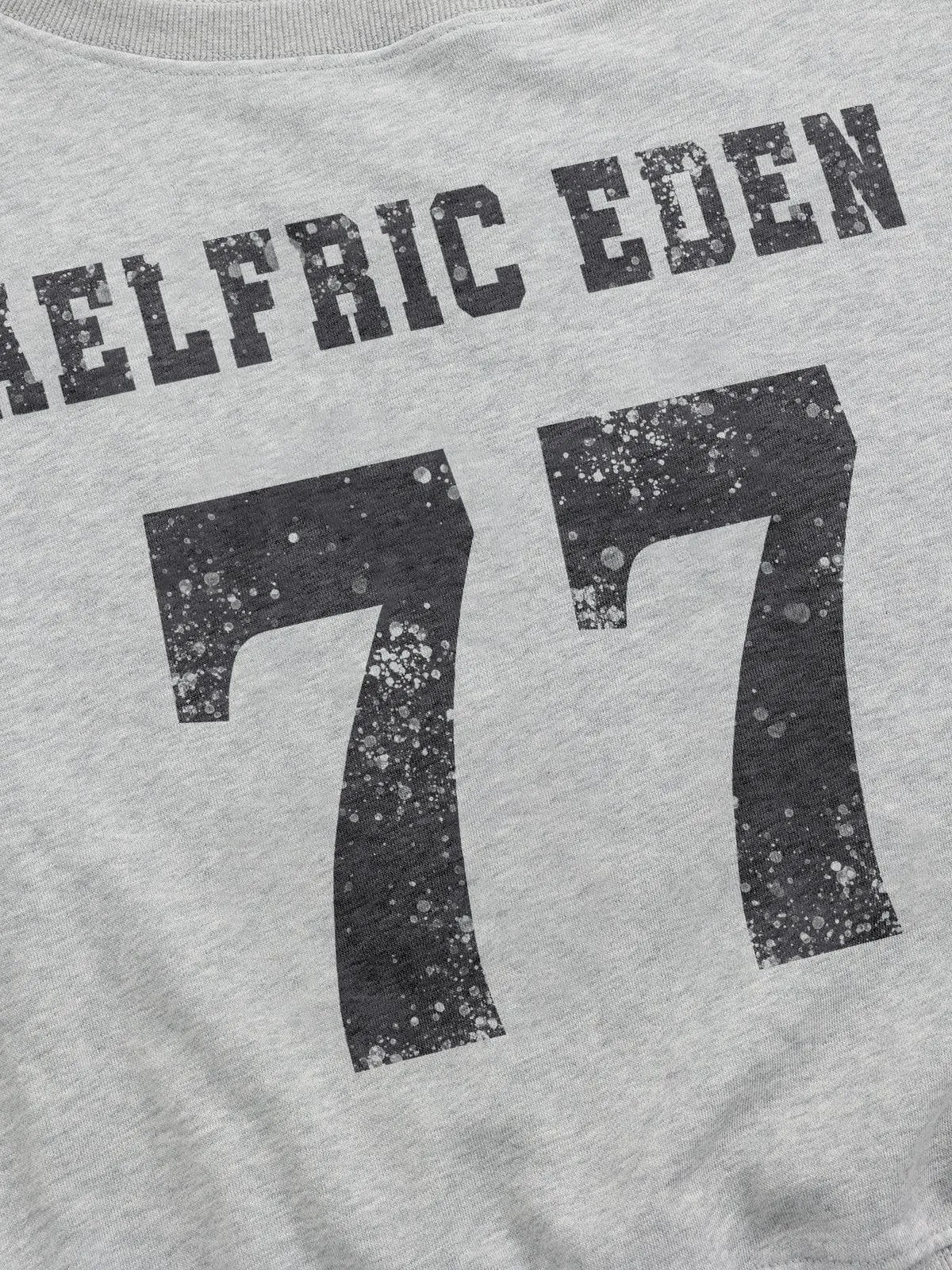Aelfric Eden 77 Graphic Off-The-Shoulder Sweatshirt sold by Aelfric Eden product image thumbnail 4