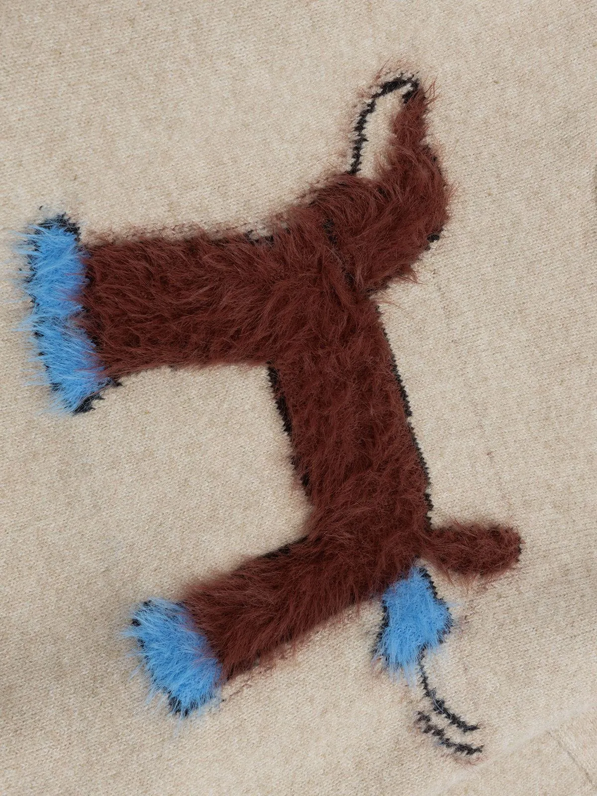 Aelfric Eden Plush Dog Graphic Sweater sold by Aelfric Eden product image thumbnail 4