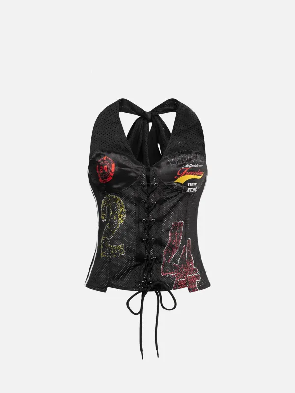 Aelfric Eden Number Graphic Mesh Cami Top sold by Aelfric Eden