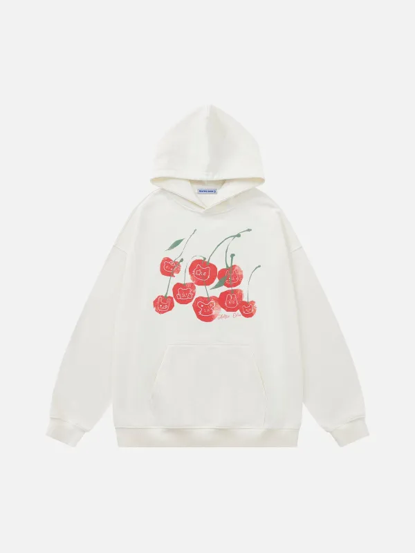Aelfric Eden Cherry Print Pullover Hoodie sold by Aelfric Eden
