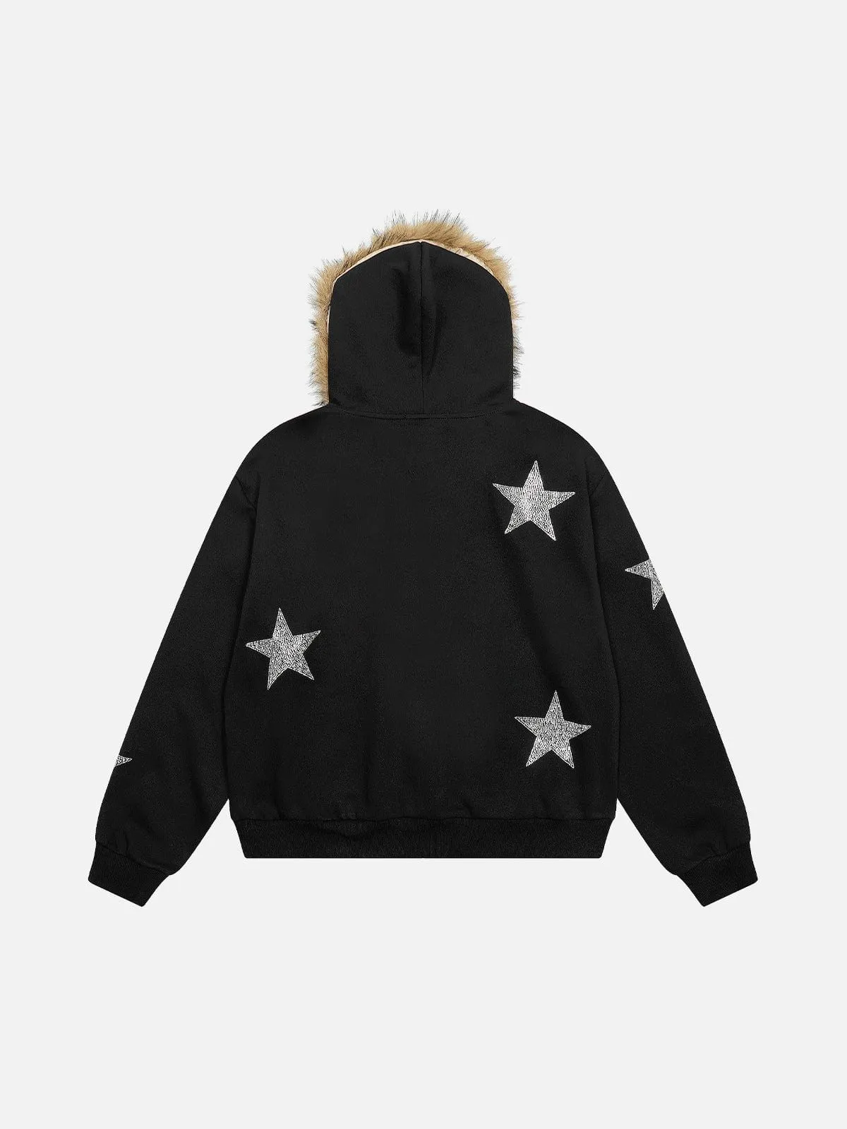 Aelfric Eden Rhinestone Star Zip Up Hoodie sold by Aelfric Eden product image thumbnail 3