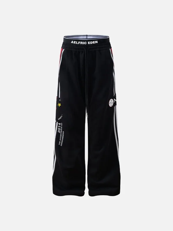 Aelfric Eden Double Waist Stripe Baggy Sweatpants sold by Aelfric Eden