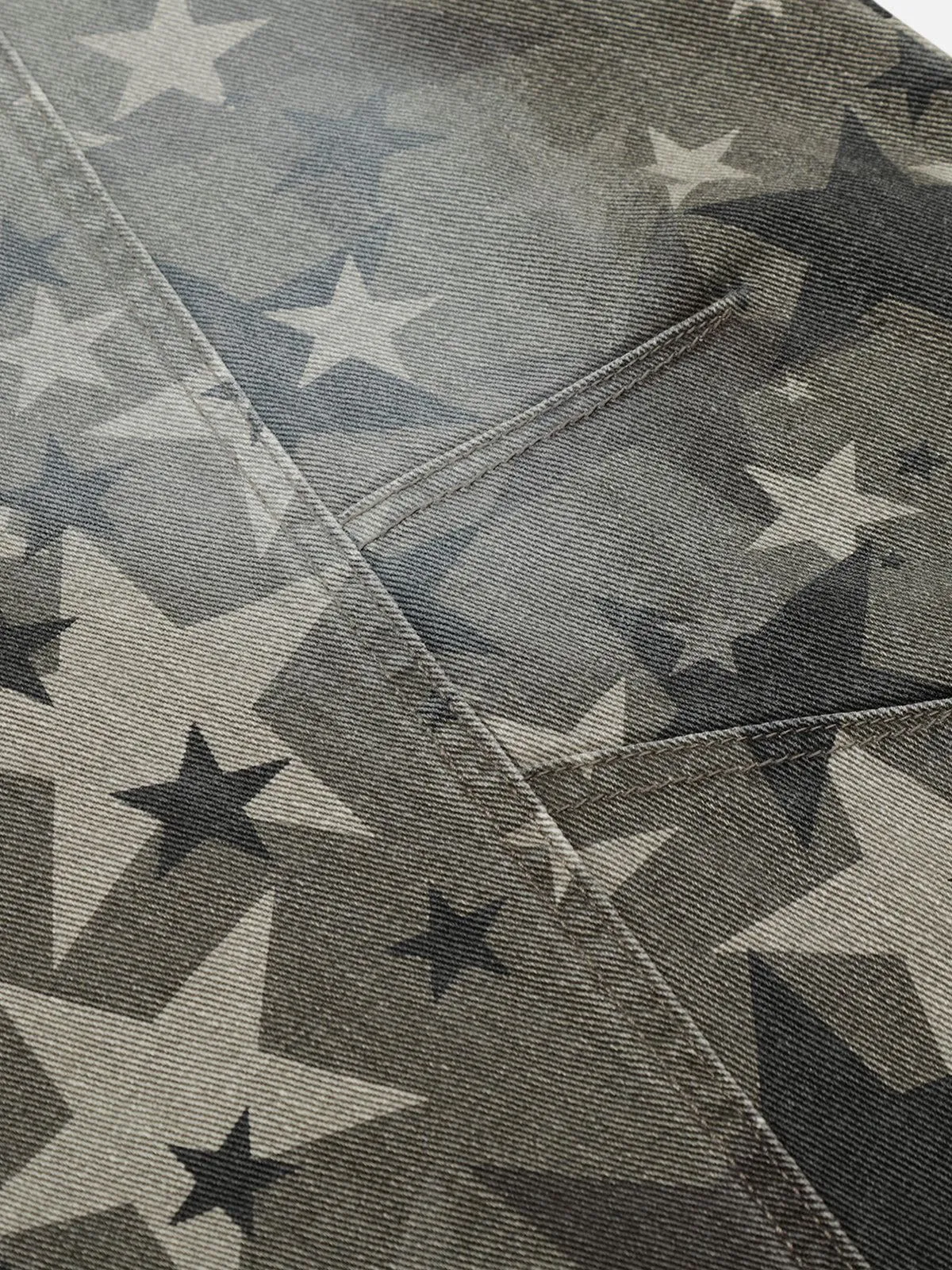 Aelfric Eden Camo Star Baaggy Barrel Jeans sold by Aelfric Eden product image thumbnail 4